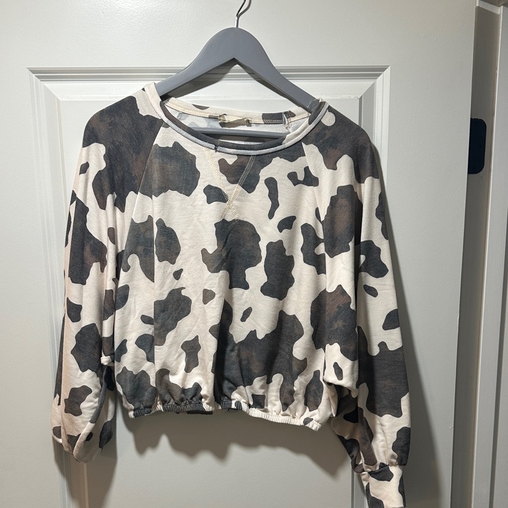 Altar'd State Black and White Crop Top
